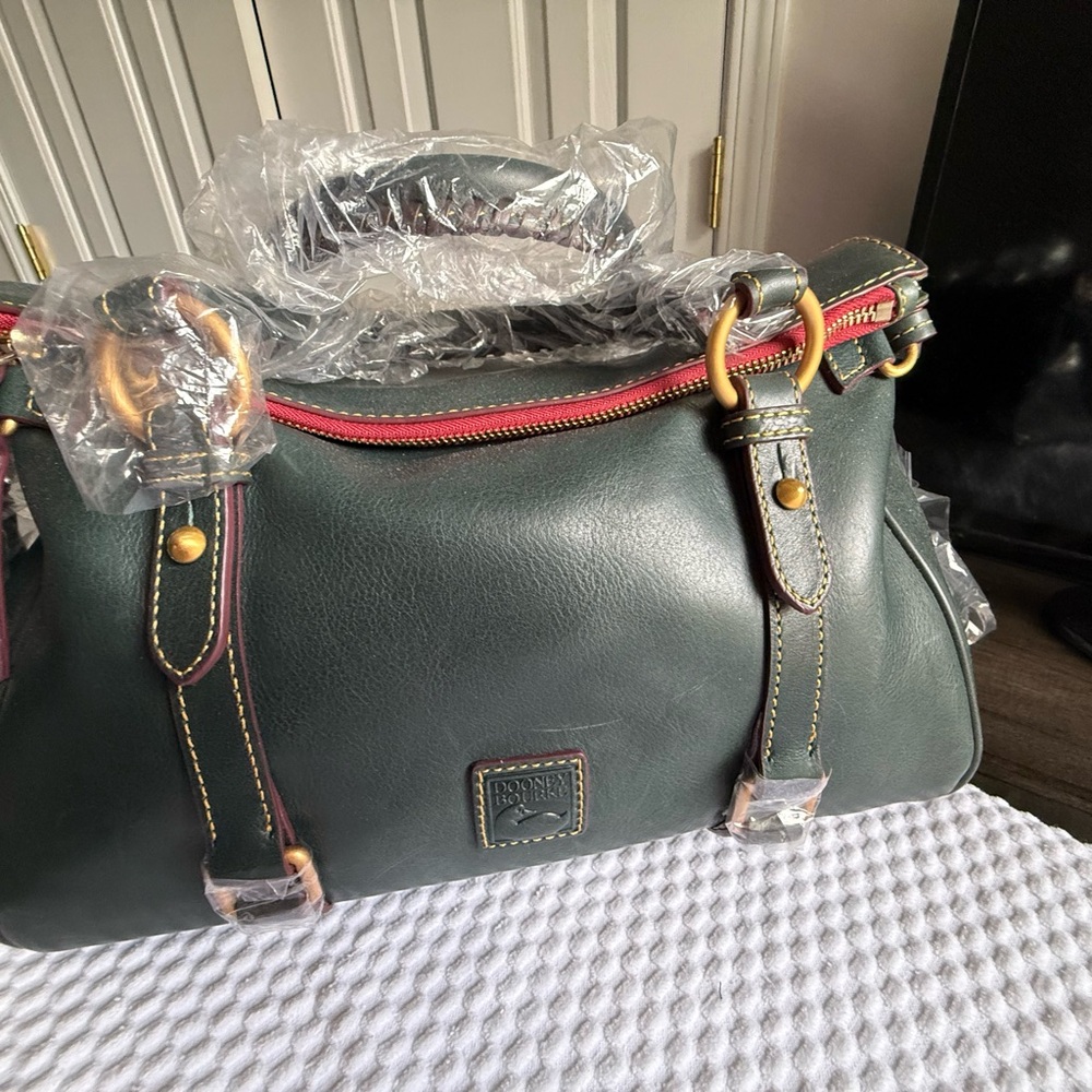Dooney & Bourke Teal Large Florentine Satchel